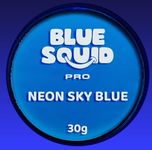 Blue Squid PRO Face Paint - Professional Water Based Single Cake Facepaint & Body Paints - SFX Makeup, Kids Adults Face Painting for Costume, Halloween, Cosplay - Neon Sky Blue 30g / 1oz