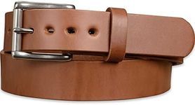 Bullhide Belts Mens Leather Belt for Casual, Dress, 1.50" Wide, Caramel Tan, 36"