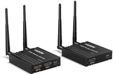 656FT Hdmi Wireless Transmitter and Receiver, 200M Wireless HDMI Extender Long Range with Loop-Out, Support 2.4 / 5GHz for Streaming Video/Audio from Laptop,PC, TV Box to HDTV/Projector