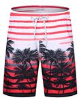 APTRO Men's Swim Shorts Quick Dry Swim Trunks Bathing Suit 1525 Red 1X