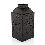 Star Wars Black Stamped Lantern | Rebel Insignia Pattern | 14 Inches Tall