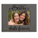 Kate Posh - Sisters Picture Frame - Engraved Natural Wood Photo Frame - Big Sister, Little Sister, Maid of Honor, Matron of Honor Wedding Gifts, Birthday Gifts (4x6-Horizontal)