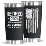 Retirement Gifts for Men, Women, Teacher, Coworkers 2022 - Farewell, Coworker Leaving, Happy Retirement Gifts, Humorous Retirement Gifts Idea, Funny Retired Gifts for Women, Nurse 20oz Coffee Tumbler