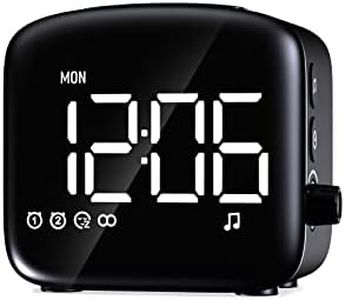 Easysleep Digital Wake Up Alarm Clock with Big LED Display 27 Soothing Sounds Lound Sunrise Clock Dual 3 Alarms Memory Snooze Setting 4 Brightness for Deep Sleepers Adults Teenagers Kids