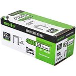 meite 22 Gauge 3/8 Inch Crown Stainless Steel Upholstery Staples with 3/8 Inch Length 10MM Compatible with Senco/C 71 Series 10,020 Pcs/Box