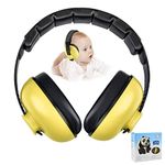 Alitamei Baby Ear Protection Noise Cancelling Headphones for Kids Noise Reduction Hearing Protection Earmuffs for 0-3 Years Babies, Toddlers, Infant (Yellow)