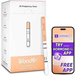 Wondfo Pregnancy Test Strips Early Detection - Extra Sensitive 10 MIU/ML HCG Early Predictor Kit (25 Count)