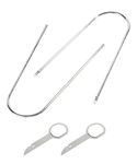 RACOONA Car Radio Removal Pry Tool Kit,Stereo Removal Tool,U-Shaped Radio Removal Tool,Car Accessories Radio Removal Tool Key and Removal Pry Tool Kit,Fits Most Car CD DVD Audio Frequency Converter