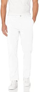 Tommy Hilfiger Men's Chino Pants Custom Fit, Bright White 30x32