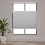 Youngoo Top Down Bottom Up Cellular Shades, 1.5 inch Cordless Blackout Honeycomb Pleated Blinds for Windows Home Kitchen Bedroom Office, Light Control, Thermal Insulated, White, CEL31WT72G