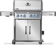 Rogue PRO-S 525 4-Burner Natural Gas Grill in Stainless Steel with Infrared Side and Rear Burner