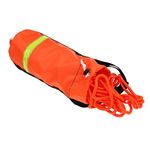 Dovewill 52.5/68.9/101.7ft 0.3inch Kayak Canoe Boat Buoyanat Life Line Rescue Throw Rope Bag - Orange, 16m