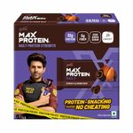 RiteBite Max Protein Daily Choco Almond Protein Bars with 10g Protein, 5g Fiber & 21 Vit. & Minerals | 0 Added Sugar, No Cholesterol & Trans Fat For Upto 2h of Energy, Healthy Snack, 50g (Pack of 6)