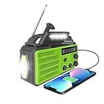 Wind Up Radio Emergency Solar Hand Crank Radio, CCHKFEI 8000mAh-Wind Up Torch Portable AM/FM/NOAA Weather Radio Flashlight Motion Sensor Reading Lamp,Double USB Phone Charger,SOS Emergency Radio