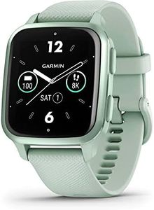 Garmin Venu Sq 2 (40 mm), AMOLED GPS Smartwatch, All-day Health Monitoring and Fitness Features, Music Storage, Sports Apps and More, Square Design Smartwatch, Up to 11 days battery life, Cool Mint