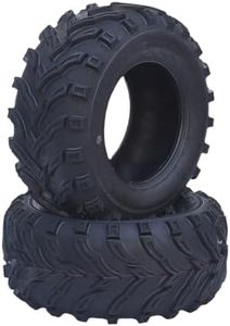 25x8-12 ATV/UTV Tires Sand Off-Road Tires 25x8-12, All Terrain 16mm Tread Depth 25x8x12, 6 PR,Set of 2 ATV Tires, Tubeless