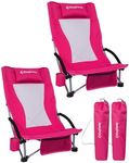 KingCamp Low Beach Chairs, Portable