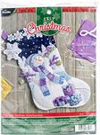 Bucilla Felt Applique Stocking Kit (18-Inch), 86703 Frosty Night