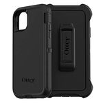 OtterBox Defender Case for iPhone 11, Shockproof, Drop Proof, Ultra-Rugged, Protective Case, 4x Tested to Military Standard, Black