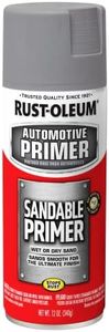Rust-Oleum Automotive Sandable Primer Spray, Gray, 340g - All-Purpose Base, Easy-Apply Any Angle Spray, Enhanced Formula for Smooth Finish, for Most Lacquers & Enamels