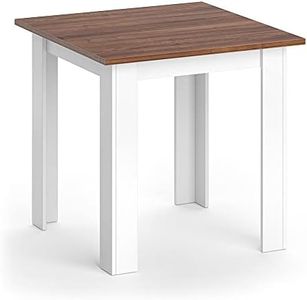 Vicco Tavolo da pranzo Karlos, Noce/Bianco, 80 x 80 cm