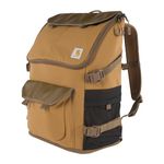 Carhartt 35l Nylon Workday Backpack, Durable Water-Resistant Pack with 15" Laptop Sleeve, Carhartt Brown, One Size, 35l Nylon Workday Backpack, Durable Water-resistant Pack With 15" Laptop Sleeve