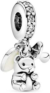 Pandora Baby Teddy Bear Dangle Charm - Compatible Moments Bracelets - Jewelry for Women - Gift for Women in Your Life - Made with Sterling Silver & Cubic Zirconia