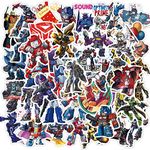 Transformers Cool Stickers for Laptop 50pcs, Waterproof Vinyl Decals for Kids Teens Cars Water Bottles Motorcycle Bicycle Helmet Skateboard Luggage Box