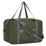 for Ryanair Airlines Underseat Cabin Bag 40X20X25 Foldable Travel Duffel Bag Holdall Tote Carry on Luggage Overnight for Women and Men 20L (Army Green)