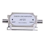 Satellite 20Db Gain Inline Amplifier 950-2150MHZ Signal Booster for Dish Network Antenna AMP Directv FTA RG6 Cables