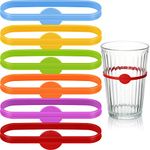 18 Pieces Wine Drink Markers Beer Glass Cup Markers Bottle Strip Tag Markers Cocktail Glass Bottle Drink Markers for Home Bar Cocktail Party Supplies