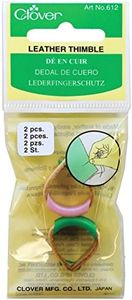 Clover Leather Thimble 612 set of 2