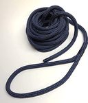 Rota Marine Dockline Double Braid Polyester Marine boat Mooring rope Spliced Dock Line Warps READY TO USE (Navy, 16mm 6mt)