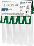 First Aid Only QuickLiquid Eyewash Solution (5 x 20 ml) Sterile 0.9% Saline Solution as Emergency Eye Wash | Pack of 5 20 ml Sodium Chloride Eye Wash Bottle for First Aid | P-44009 00