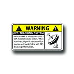 GPS Trailer Alarm Security Caution Warning Decal Sticker