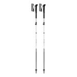 LEKI Skytera FX Carbon SL Collapsible Adjustable Lightweight Walking Poles for Thru-Hiking, Fast-Packing, & Mountaineering - White-Black-Orange - 110-130 cm