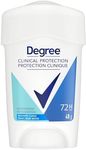 Degree Clinical Protection Soft Solid Antiperspirant Stick, Shower Clean, for 72-hour Sweat and Odour Protection, 48g