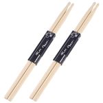 Aopoy 2 Pairs Drum sticks 7A, Classic Maple Wood Drumsticks, Wood Tip Drumstick, for Adults Kids and Beginners