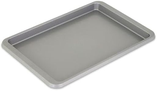 KitchenAid 9x13in Nonstick Aluminized Steel Baking Sheet, Contour Silver