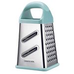 GUANCI Professional Box Grater with Cleaning Brush, 4-Sided Stainless Steel Large 10-inch Grater for Parmesan Cheese, Ginger, Vegetables，fruits, chocolate, nuts and more