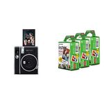 Fujifilm Instax Mini 40 Bundle with Instax Mini Film, White Multi-Pack (60 Exposures)