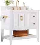 IRONCK Bathroom Vanity with Sink, 30" Bathroom Cabinet with 2 Drawers and Storage, Modern Bathroom Vanity Set, Easy Assembly