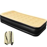 Albert Austin Blow Up Bed Inflatable Mattress Luxury And Waterproof Air Bed | High Rised Air Bed | Built-in Electric Pump | Great Blowup Beds for Camping, Holidays, Guests Visits (Twin 196x97x47cm)