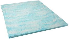 Linenspa Gel Swirl Memory Foam Topper, Blue, King