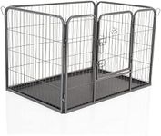 Heavy Duty Puppy Playpen by Cozy Pet Medium - Rabbit Run Enclosure Dog Cage or Crate Whelping Box with Heavy Duty ABS Floor HDDP02. (We do not ship to Channel Islands or The Isles of Scilly)