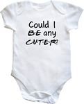 Hippowarehouse Could I BE any CUTER? baby vest bodysuit (short sleeve) boys girls