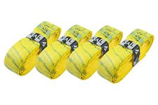 Karakal Super PU Multi Colours Replacement Grips - Tennis - Squash - Badminton (4 x Yellow/Green)