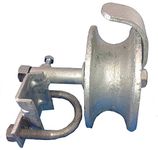 Rolling Gate Track Wheel for Sliding Chain Link Fence Heavy Duty Cast Iron Wheel with Galvinized coating, Rear Roller Guide with Hardware by L.A. Ornamental