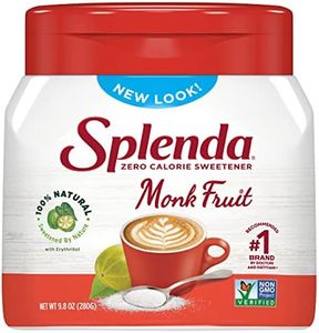SPLENDA Naturals Zero Calorie All Natural Granulated Sweetener - Jar, Monk Fruit, 9.8 Oz
