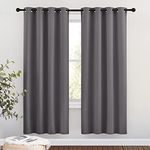 NICETOWN Blackout Window Curtains for Living Room - Grommet Top Room Darkening Thermal Insulated Window Drapes Modern for Flat/Apartment (2 Panels,46 x 72 Inch,Grey)